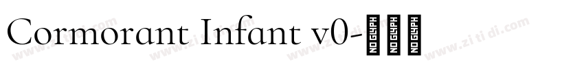 Cormorant Infant v0字体转换